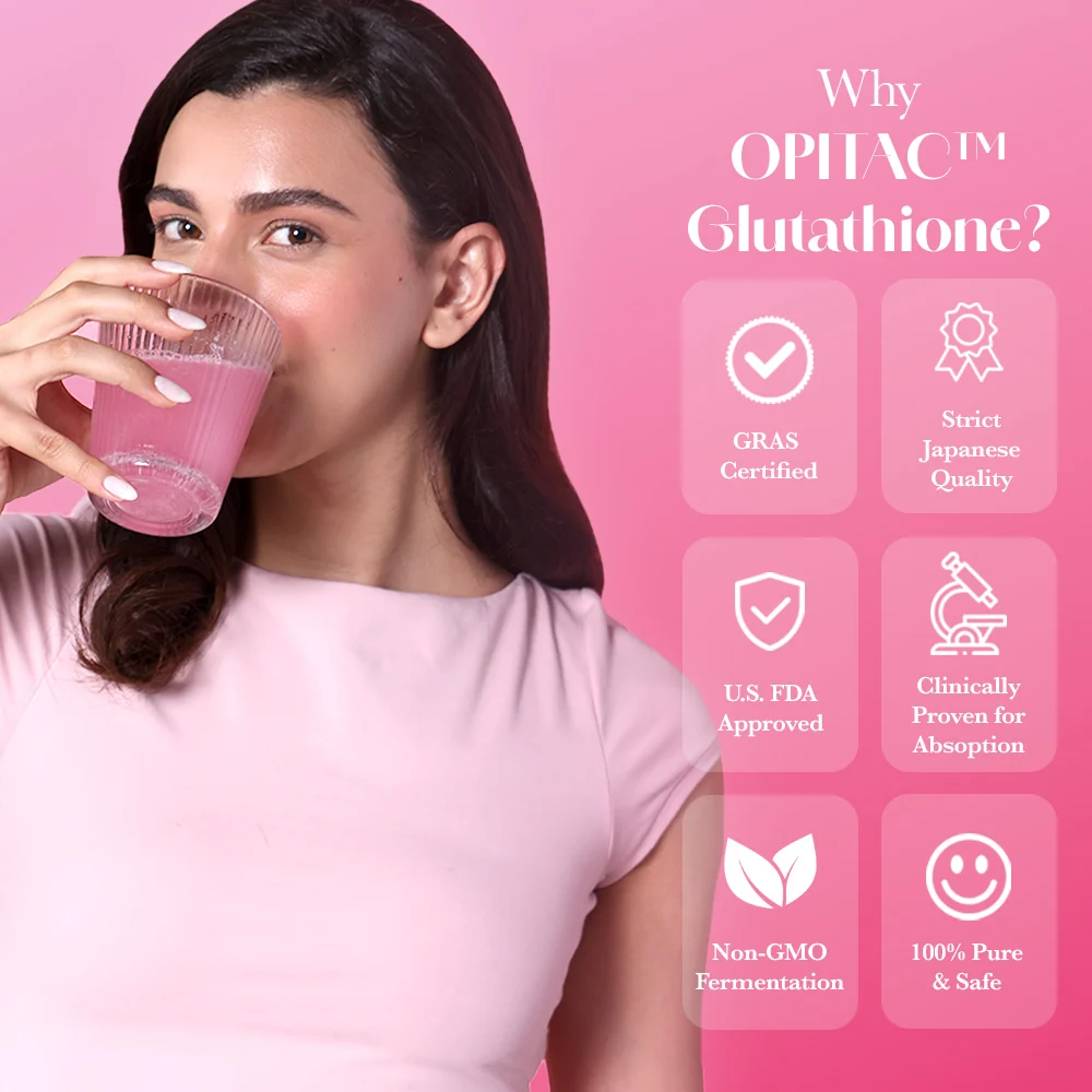 Why OPITAC Glutathione: GRAS certified, Japanese quality, clinically proven